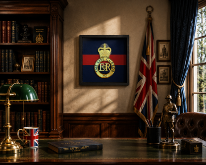 Life Guards Cap Badge Display Frame – Queen's Crown - Preciion Military Embles 