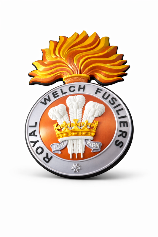 Royal Welch Fusiliers 3D Printed Cap Badge - Precision Military Emblems