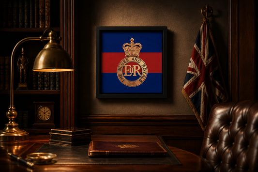 3D Printed Blues and Royals Queen's Crown Cap Badge Display Frame -  Precision Military Emblems
