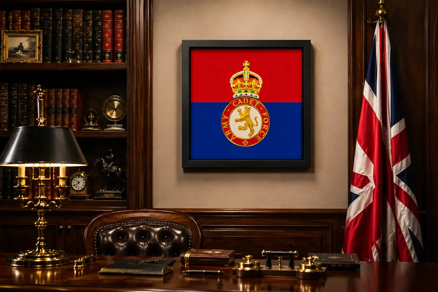 3D Printed Army Cadet Force King's Crown Display Frame - Precision Military Emblems