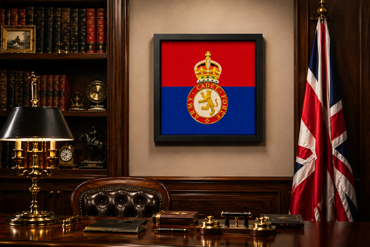 3D Printed Army Cadet Force King's Crown Display Frame -Precision Military Emblems
