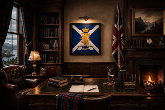 3D Printed Royal Regiment of Scotland Cap Badge Display Frame - Precision Military Emblems