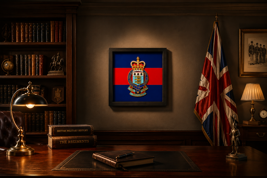 3D Printed Royal Army Ordnance Corps Cap Badge Display Frame - Precision Military Emblems