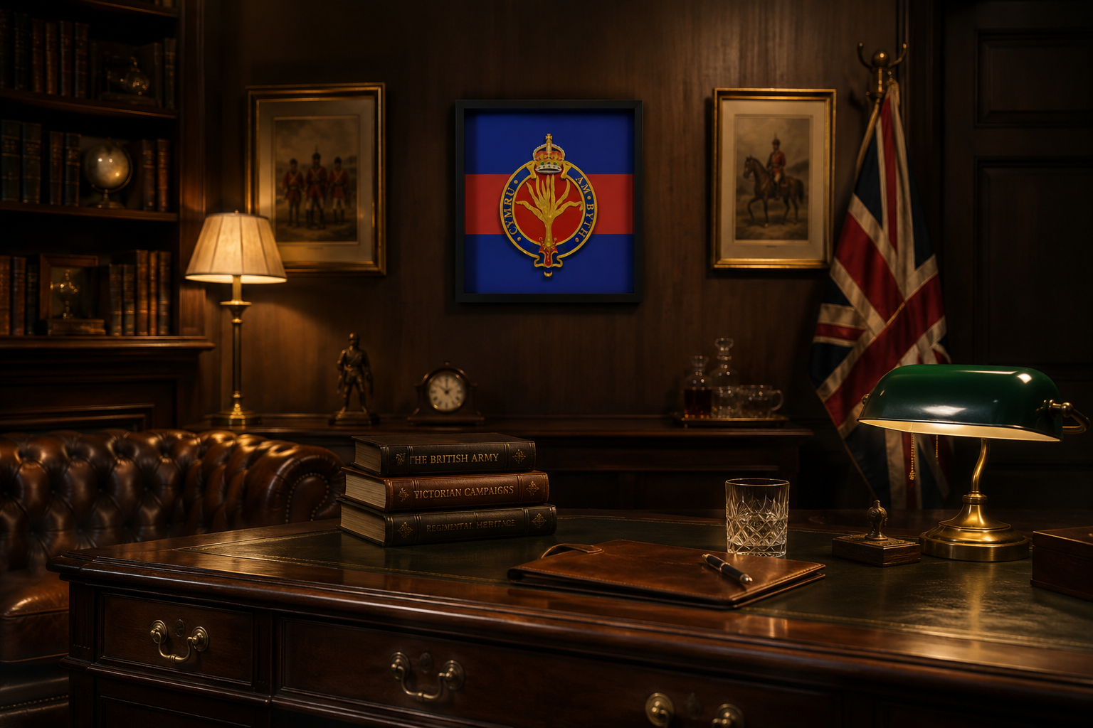 3D Printed Welsh Guards Cap Badge Display Frame – King's Crown - Precision Military Emblems