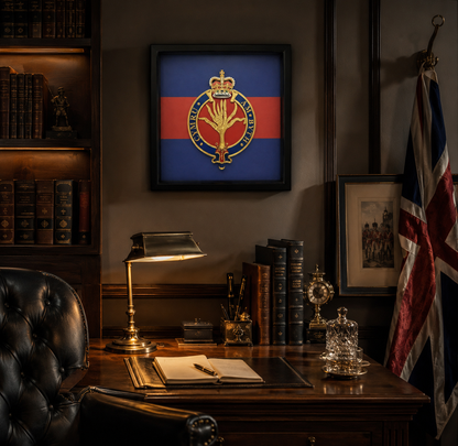 3D Printed Welsh Guards Cap Badge Display Frame – Queen's Crown - Precision Military Emblems