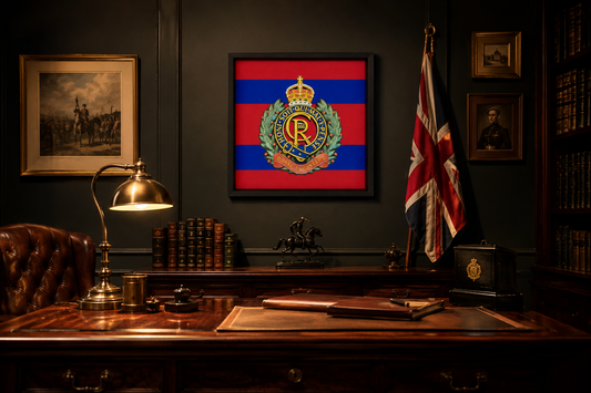 3D Printed Royal Engineers Cap Badge Display Frame – King's Crown - Precision Military Embalems 
