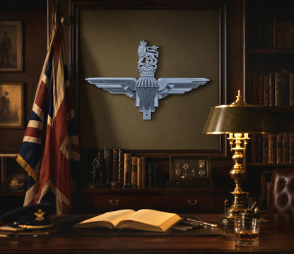 Parachute Regiment 3D Printed Cap Badge Queen's Crown X Large Size - Precision Military Emblems