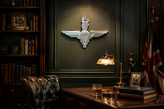 Parachute Regiment 3D Printed Cap Badge - King's Crown - Precision Military Emblems 