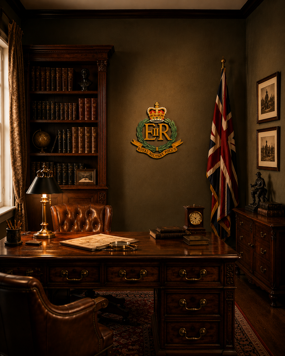 Royal Military Police 3D Printed Cap Badge Queen's Crown - Precision Military Emblems