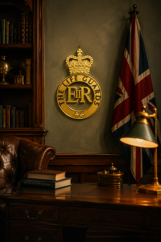 The Life Guards 3D Printed Cap Badge Queen's Crown - Precision Military Emblems