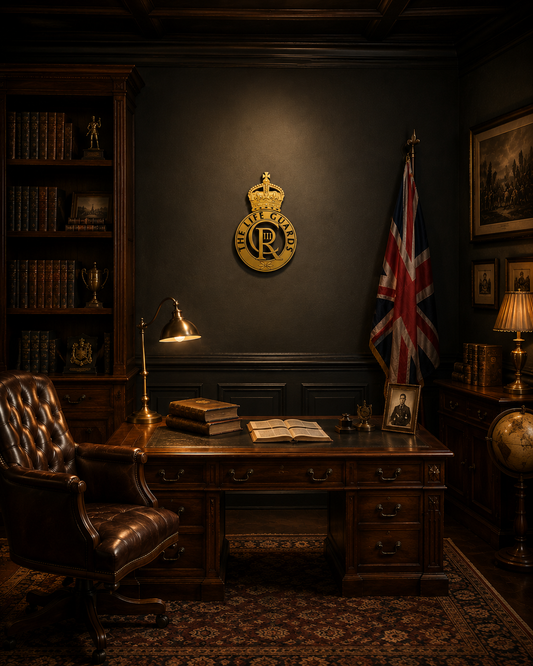 The Life Guards 3D Printed Cap Badge King's Crown - Precision Military Emblems