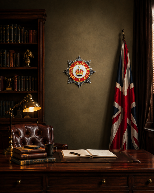 Regimental Badge of the Household Division 3D Printed - King's Crown - Precision Military Emblems 