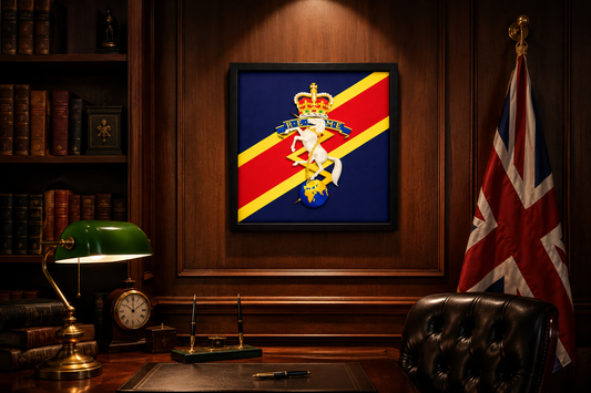 3D Printed REME Cap Badge Display Frame – Queen's Crown - Precision Military Emblems 