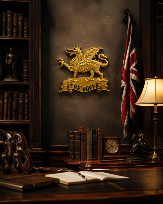 The Buffs (Royal East Kent Regiment) 3D Printed Cap Badge - Precision Military Emblems