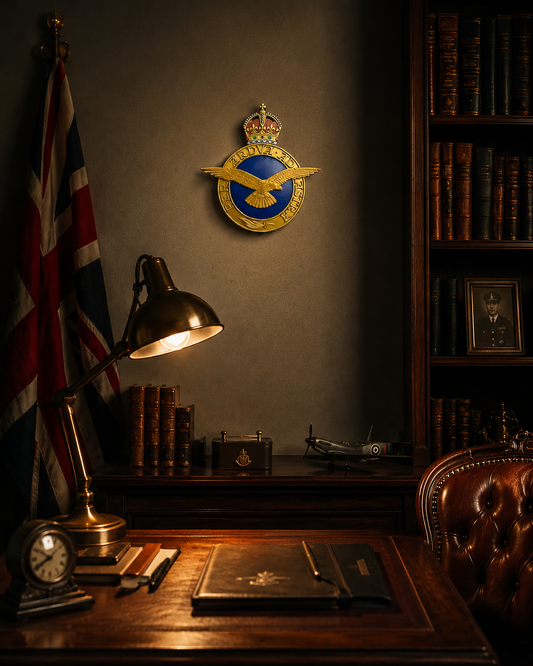 Royal Air Force 3D Printed Emblem -King's Crown - Precision Military Emblems 