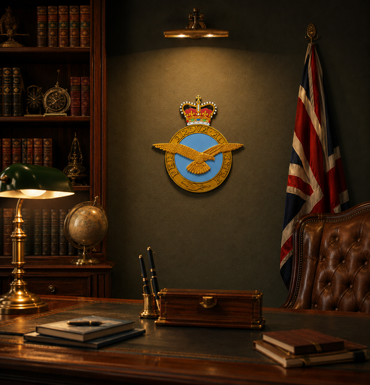Royal Air Force 3D Printed Emblem Queen's Crown - Precision Military Emblems 