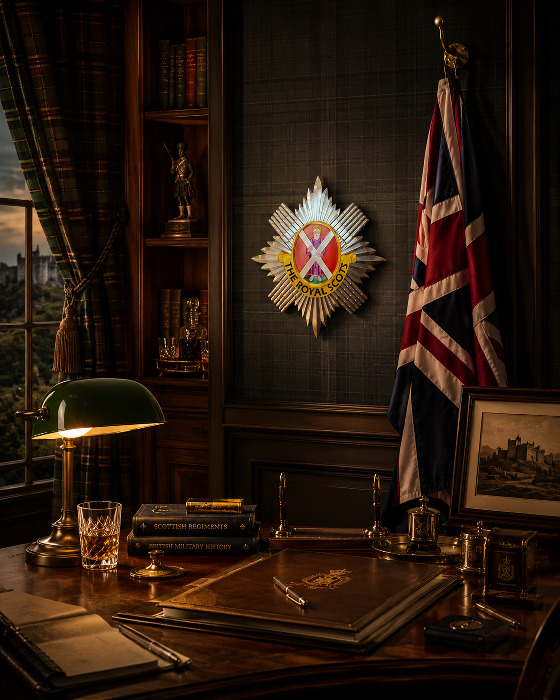 The Royal Scots (The Royal Regiment) 3D Printed Cap Badge - Precision Military Emblems