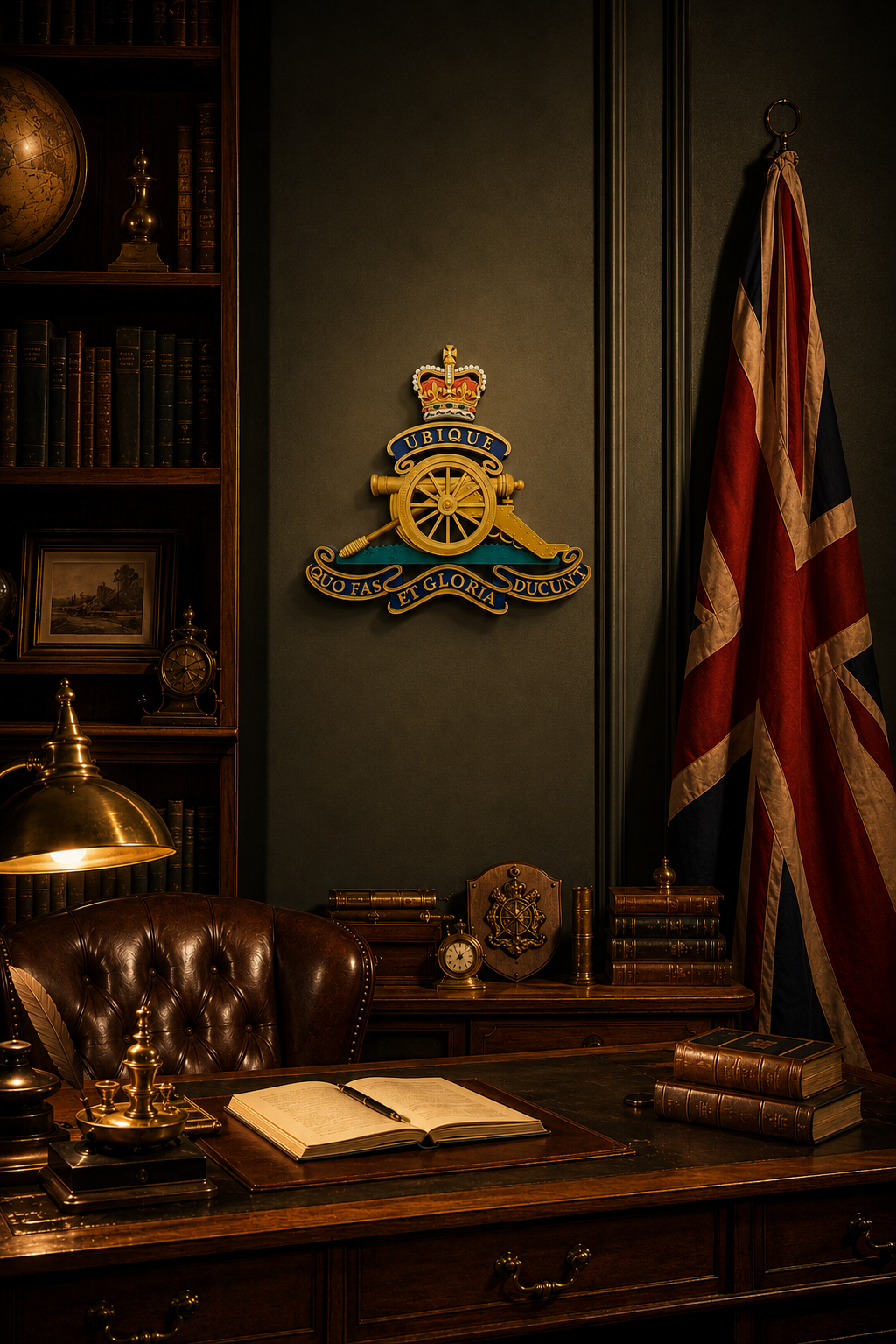 The Royal Regiment Of Artillery 3D Printed Cap Badge Queen's Crown - Precision Military Emblems