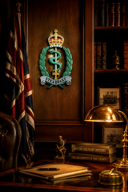 Royal Army Medical Service 3D Printed Cap Badge - Precision Military Emblems