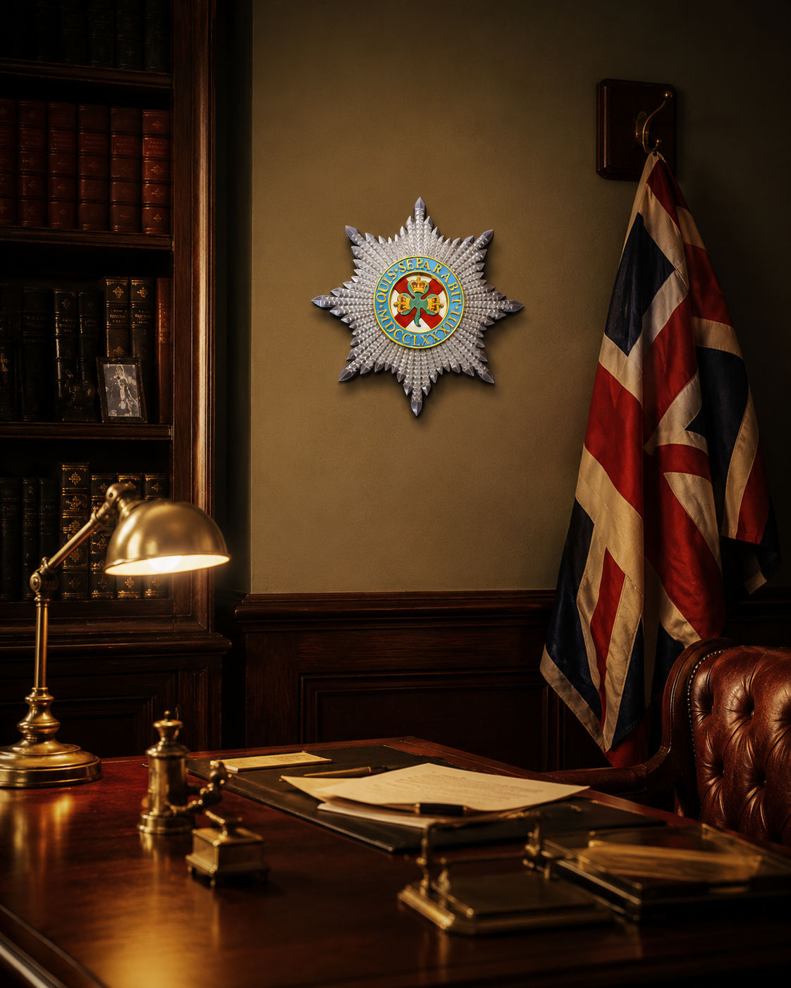 Irish Guards 3D Printed Cap Badge - Precision Military Emblems
