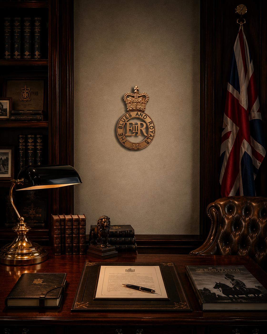 Blues and Royals 3D Printed Cap Badge Queen's Crown - Precision Military Emblems