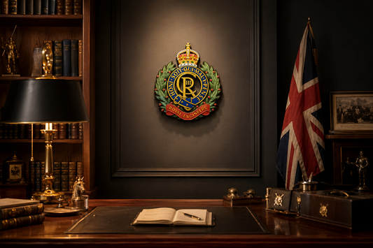 Royal Engineers 3D Printed Cap Badge King's Crown - Precision Military Emblems