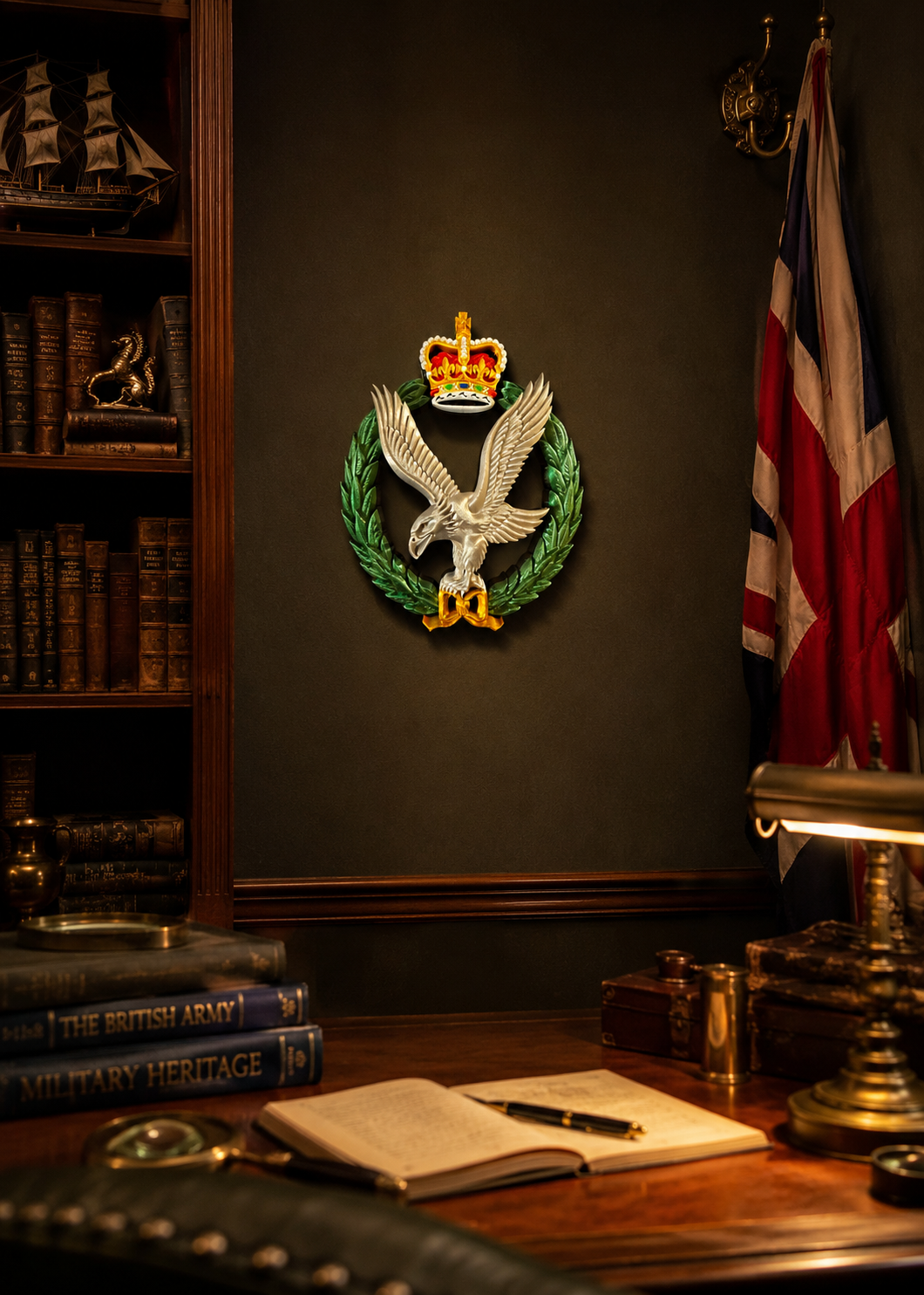 Army Air Corps 3D Printed Cap Badge - Queen's Crown - Precision Military Eemblems 