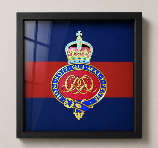 Grenadier Guards King's Crown Royal Cypher Display Frame - Precision Militar Emblems 