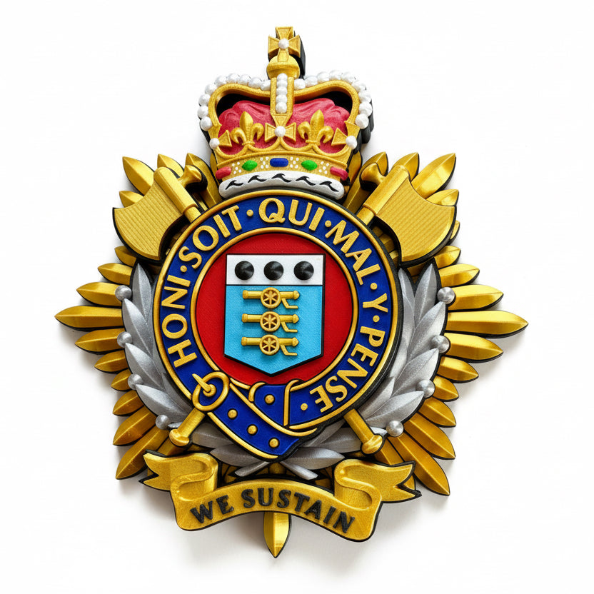 Royal Logistics Corps Cap Badge Queens Crown