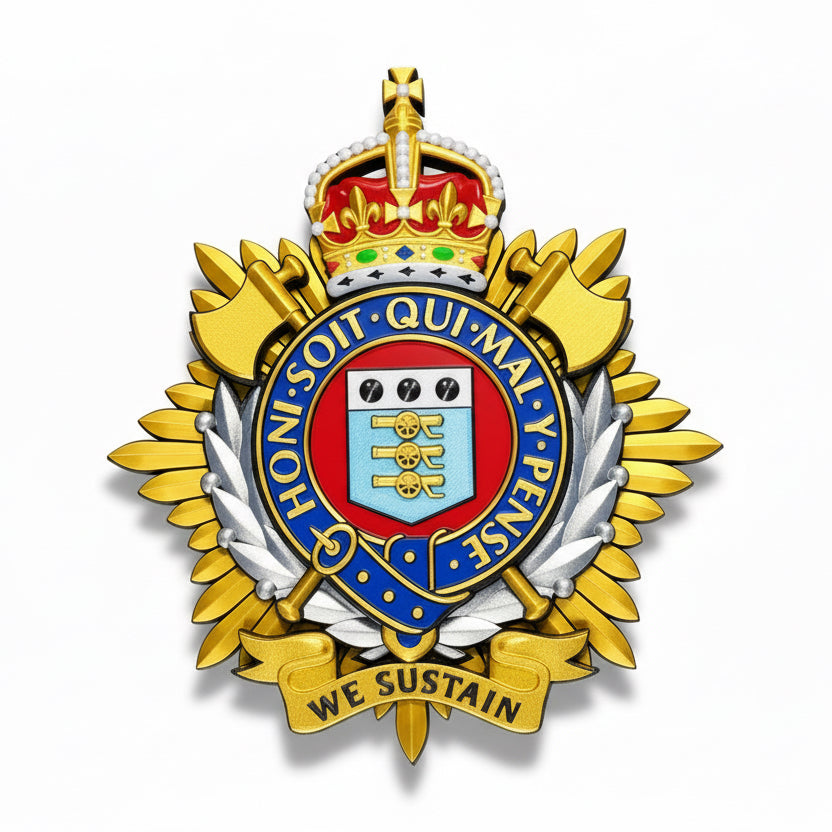 Royal Logistics Corps Cap Badge Kings Crown