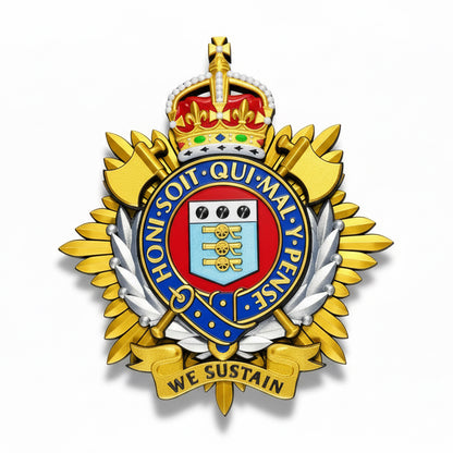 Royal Logistics Corps Cap Badge Kings Crown