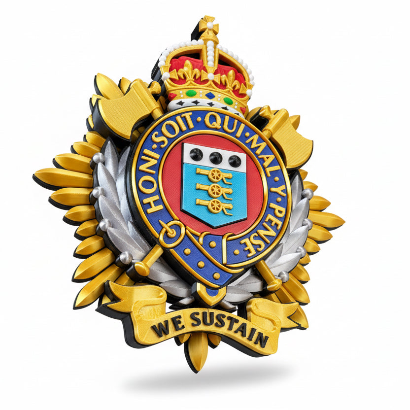 Royal Logistics Corps Cap Badge Kings Crown