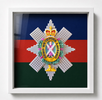 Black Watch Cap Badge Display Frame - Precision Military Emblems 