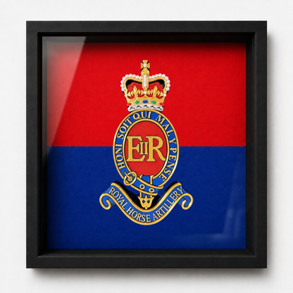 3rd Regiment Royal Horse Artillery (3 RHA) Cap Badge Display Frame - Precision Military Emblems 