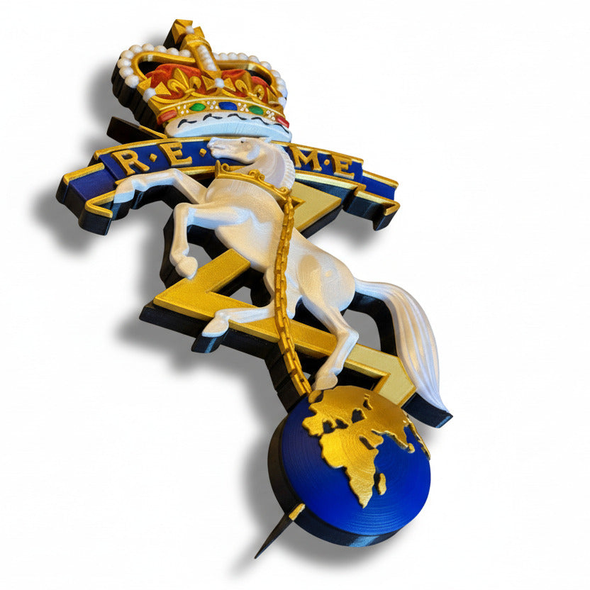 Corps of Royal Electrical and Mechanical Engineers (REME)Cap Badge  Queens Crown