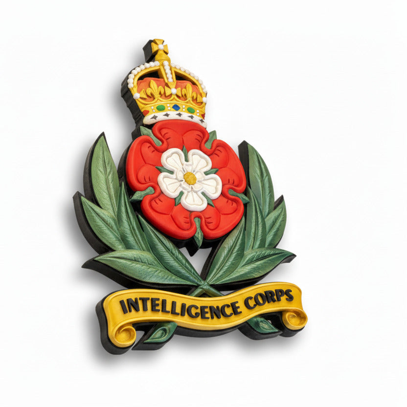 Intelligence Corps Cap Badge Kings Crown