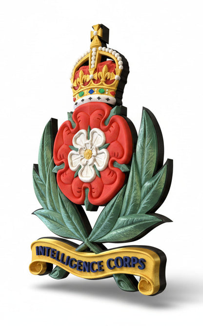 Intelligence Corps Cap Badge Kings Crown