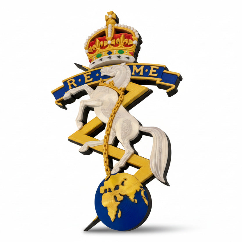 Corps of Royal Electrical and Mechanical Engineers (REME)Cap Badge Kings Crown