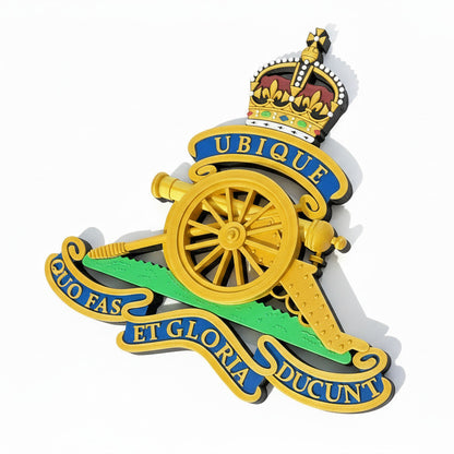 The Royal Regiment Of Artillery Cap Badge Kings Crown