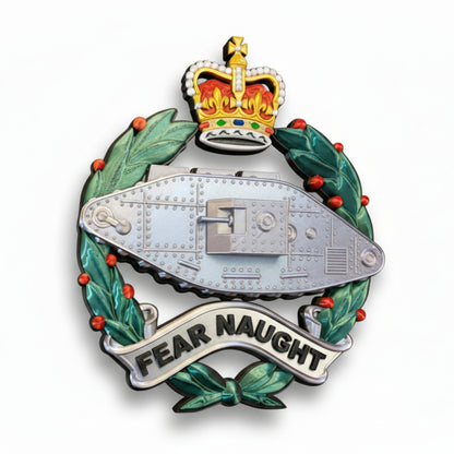 Royal Tank Regiment Cap Badge Queens Crown