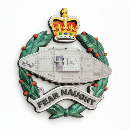 Royal Tank Regiment Cap Badge Queens Crown