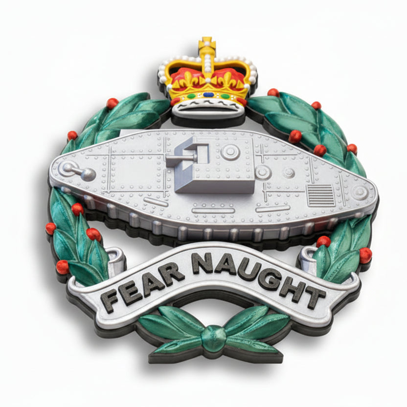 Royal Tank Regiment Cap Badge Queens Crown