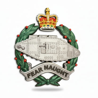 Royal Tank Regiment Cap Badge Queens Crown