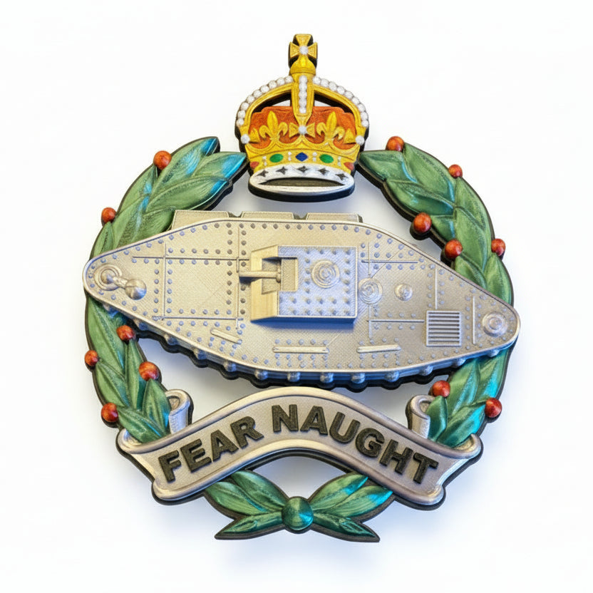 Royal Tank Regiment Cap Badge Kings Crown