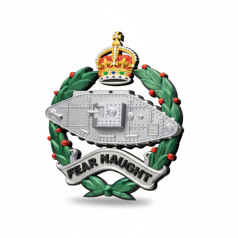 Royal Tank Regiment Cap Badge Kings Crown