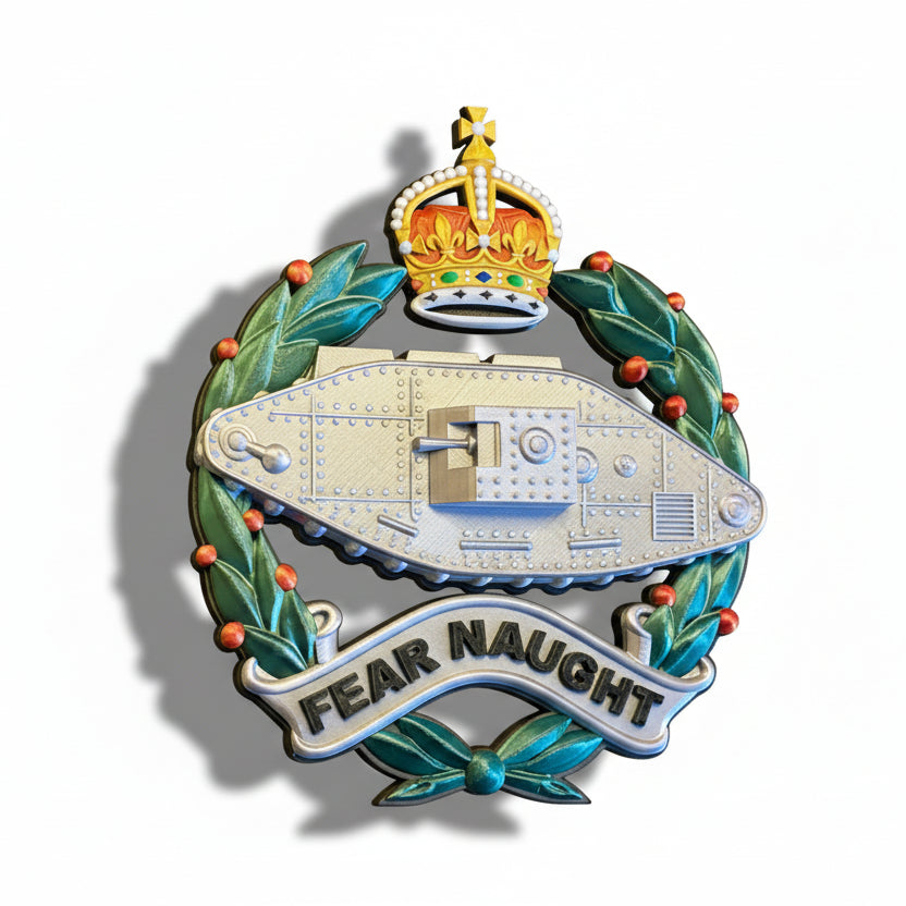 Royal Tank Regiment Cap Badge Kings Crown