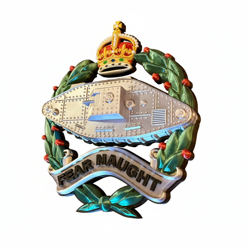 Royal Tank Regiment Cap Badge Kings Crown