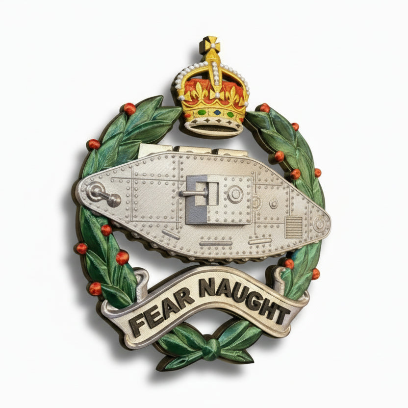 Royal Tank Regiment Cap Badge Kings Crown