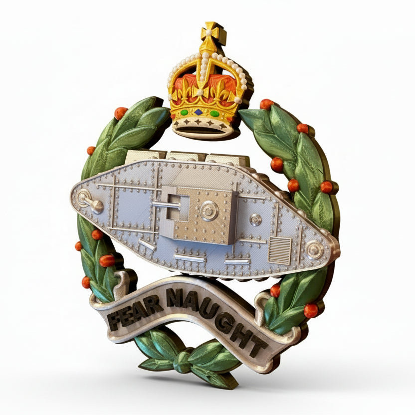 Royal Tank Regiment Cap Badge Kings Crown