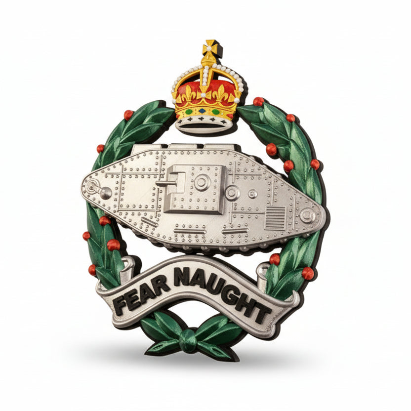 Royal Tank Regiment Cap Badge Kings Crown